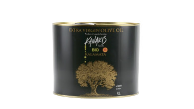 Huile d'olive bio grecque Kanakis - AOP Kalamata - Bidon de 3L