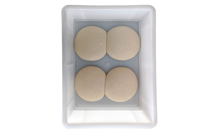 Bac à pâtons Gilac 9 L pour pizza et pain blanc – demi-bac 40 x 30 x 10 cm - Demi bac blanc (400x300x100mm)