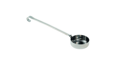 Louche doseuse en inox pour sauce tomate spécial pizza – contenance 90 g - La louche