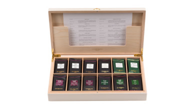 Coffret Thé Palace – Coffret en bois laqué ivoire – 72 sachets - Le coffret