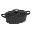 Cocotte oval black cast iron 27 cm
