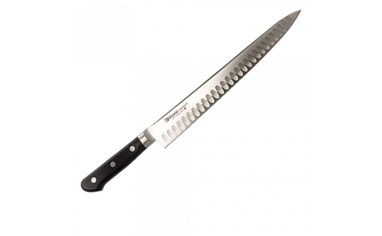 Couteau Japonais à saumon lame alvéolée 30 cm