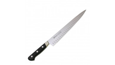 Couteau Japonais à saumon lame alvéolée 24 cm