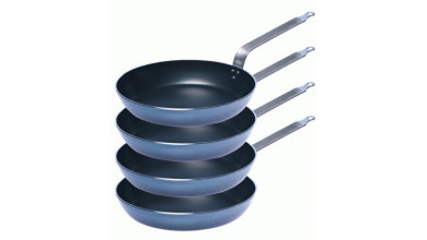 PROMO Lot de 4 poêles anti-adhésives ronde 28 cm CHEF+