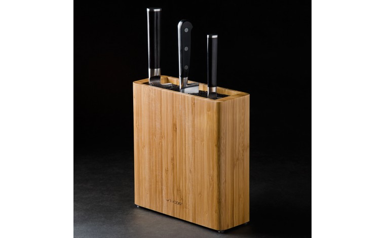 Bamboo knife block