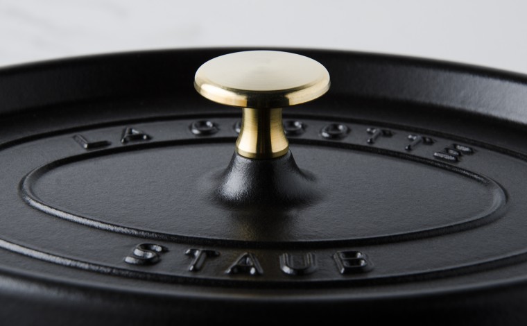 Cocotte ovale fonte noire 37 cm