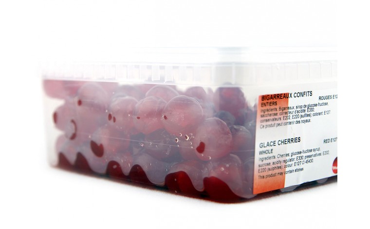 Cerises bigarreaux rouges confites 1kg