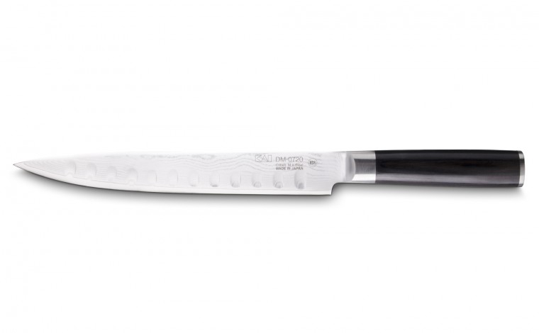 KAI Shun DM-0720 Couteau à jambon lame alvéolée damas 23 cm