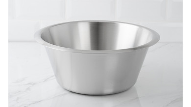 Bassine inox 28 cm fond plat