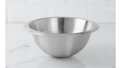 Half-round stainless steel basin 20 cm
