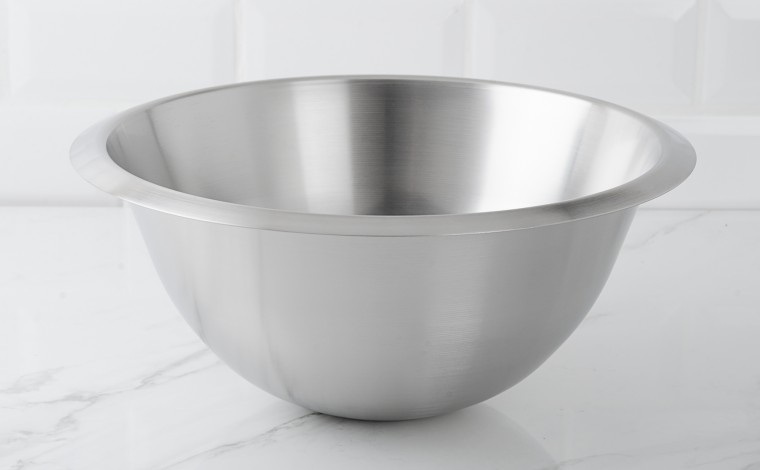 Half-round stainless steel basin 30 cm