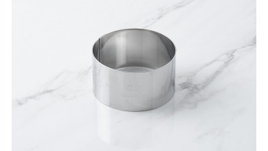 Cercle inox à mousse - Diamètre 8 cm