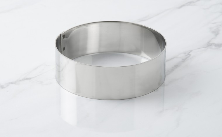 Cercle inox à mousse - Diamètre 12 cm