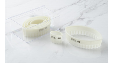 Box of 7 oval fluted cutters