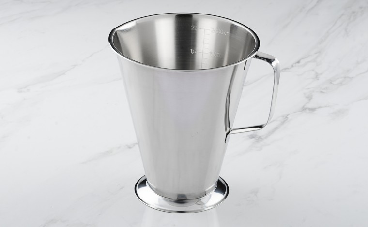 2 litre stainless steel graduated measurement