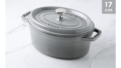 Cocotte Staub Gris graphite ovale 17 cm