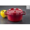 Cocotte Staub Round Cherry 22 cm
