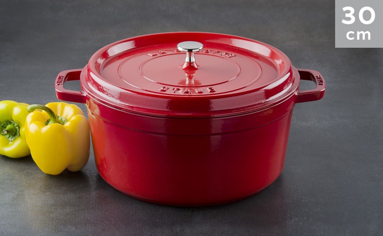 Cocotte Staub Cerise ronde 30 cm