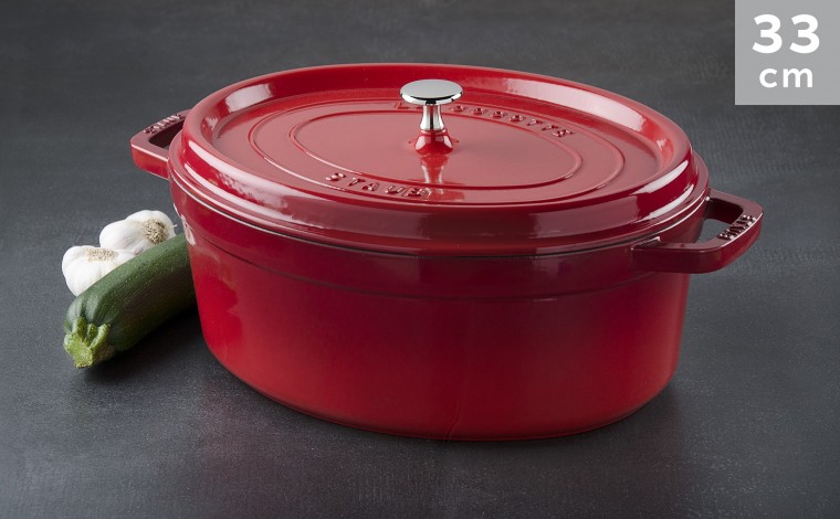 Cocotte Staub Cerise ovale 33 cm