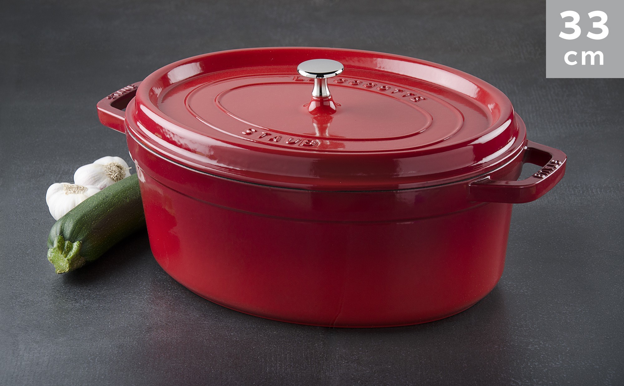 Cocotte Staub Oval Cherry 33 cm