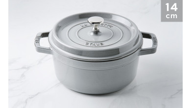 Cocotte Staub Gris graphite ronde 14 cm