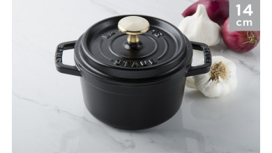 Cocotte black cast iron 14 cm