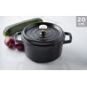 Cocotte black cast iron 20 cm