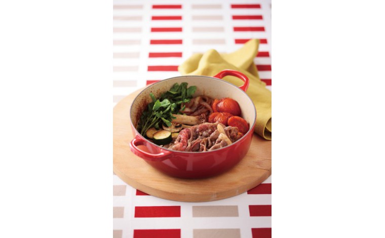 Cocotte Le Creuset en fonte cerise ovale 40 cm