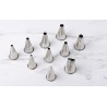 Box of 10 stainless steel sockets choice of patissier