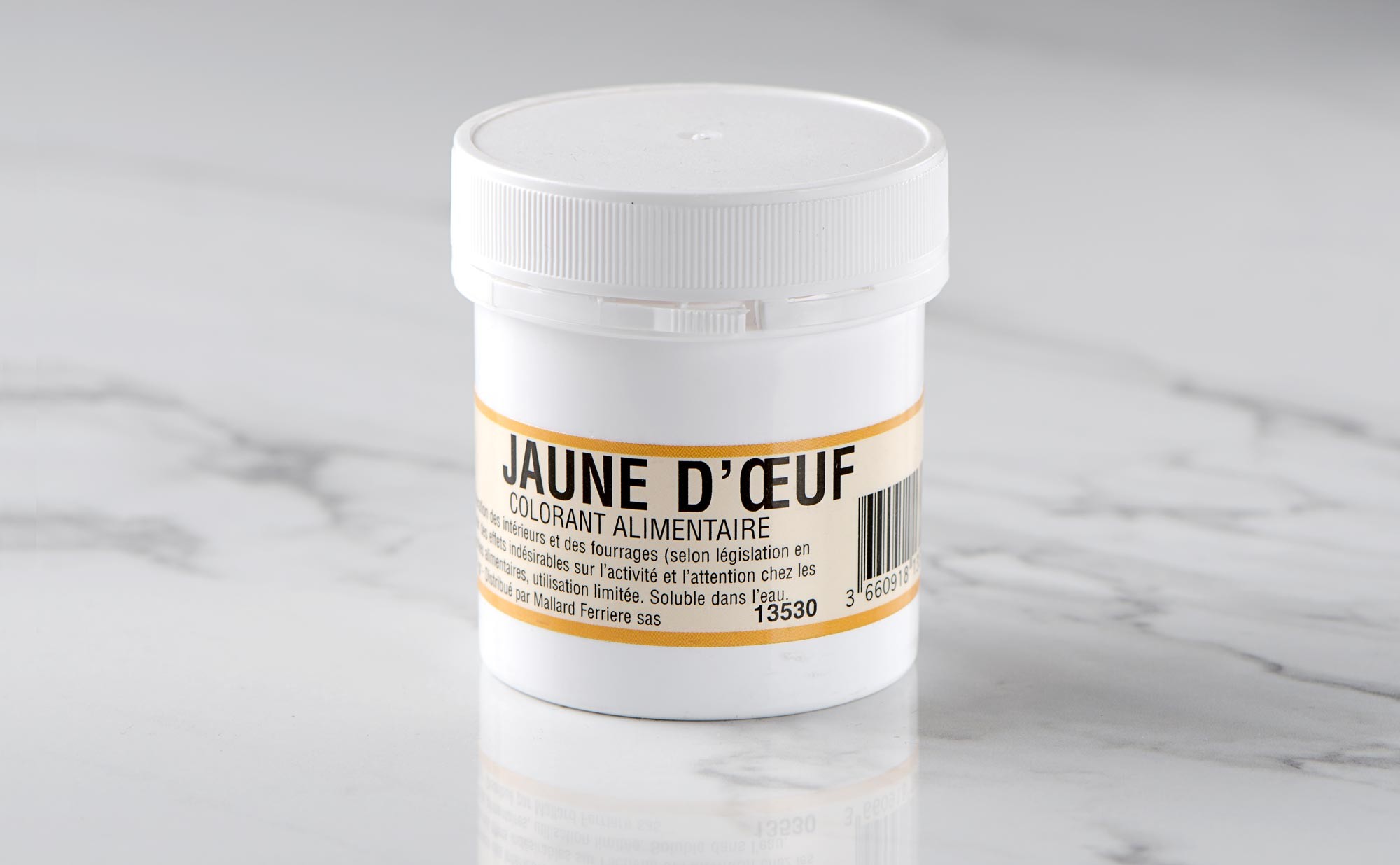 Colorant alimentaire jaune d'oeuf poudre hydrosoluble professionnel 5103 -  Couleur Jaune citron - Poids 100 g - Pâtisserie - Parlapapa