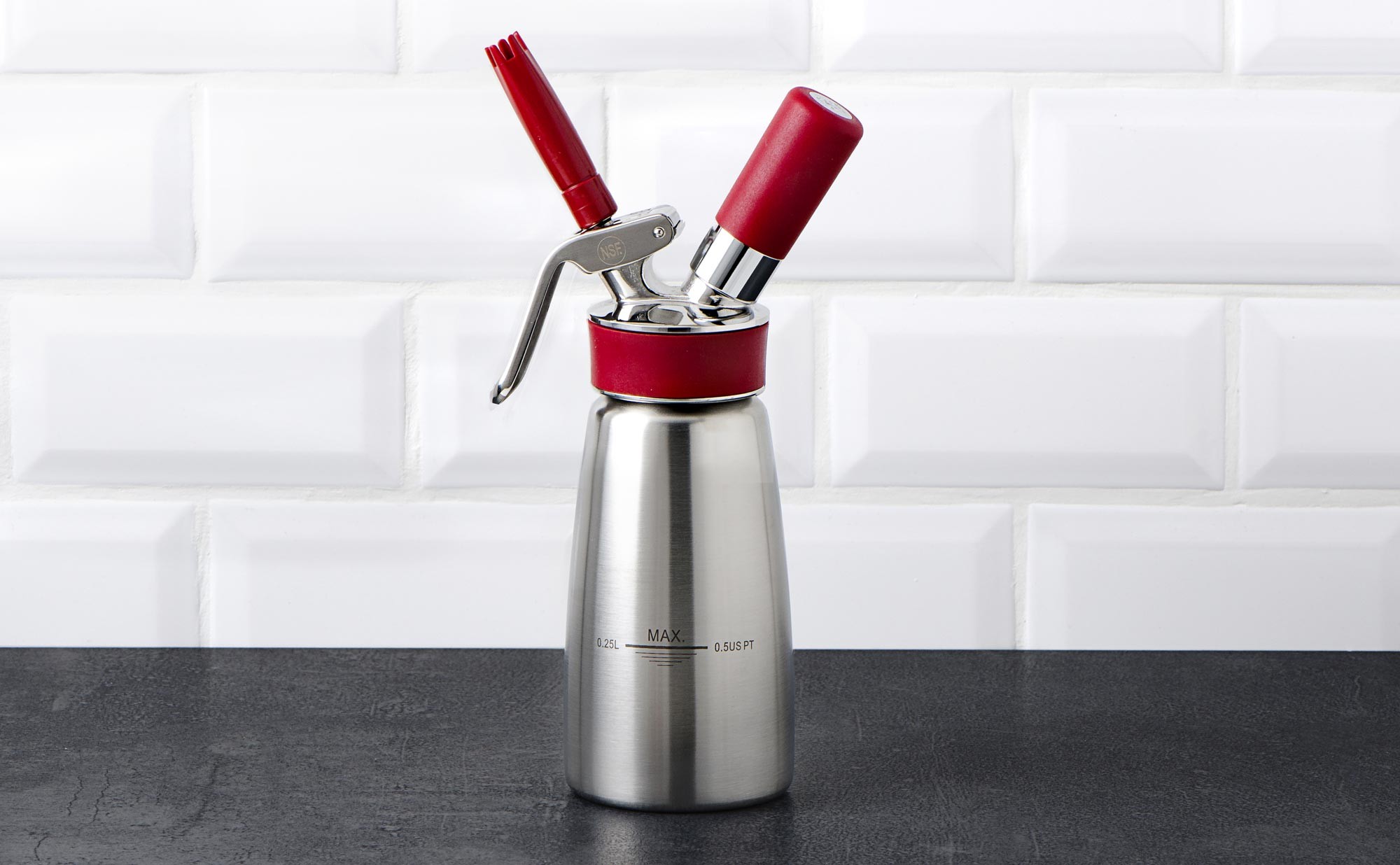 Tête complète inox Siphon Isi Gourmet / Thermo Whip