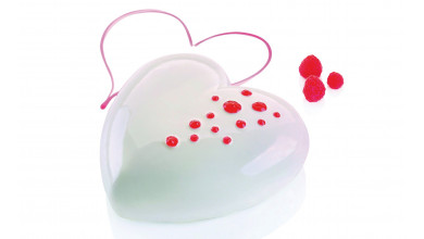 Moule silicone Coeur Bombé 17 cm Silikomart professionnel