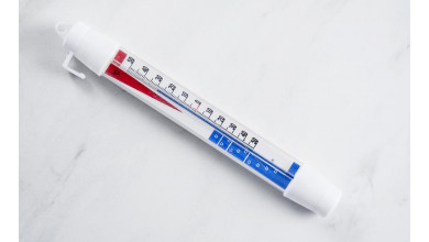 Refrigerator-freezer thermometer