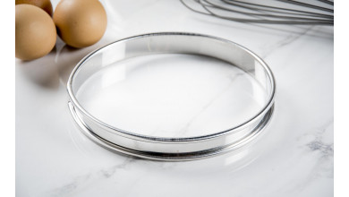 Cercle à trancher - Rond - Inox - Extensible - Cadre pâtisserie