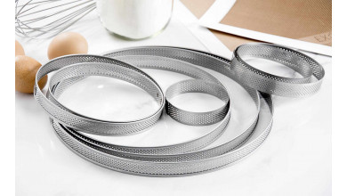 Cercle à tarte perforé inox