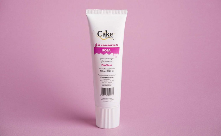 Colorant alimentaire en gel rose 100gr