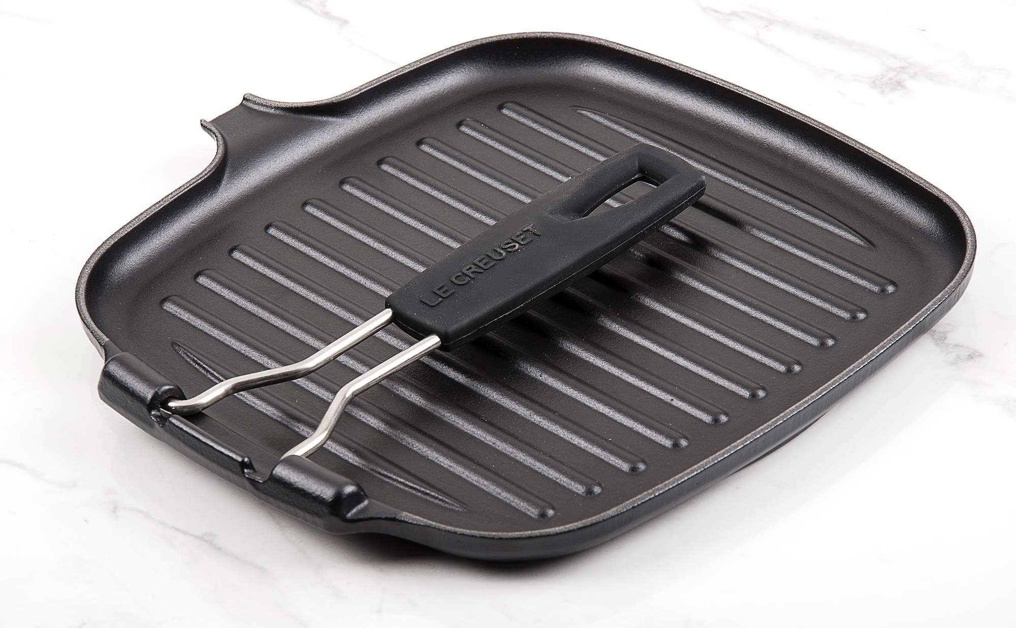 Grill Le Creuset carré 24 cm avec poignée Colichef