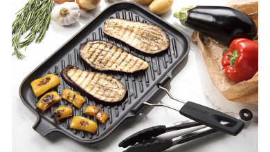 36x20cm rectangular grill with Le Creuset handle