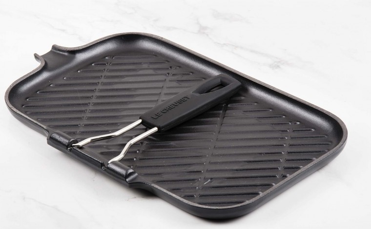 Grill rectangulaire 36x20cm avec poignée Le Creuset