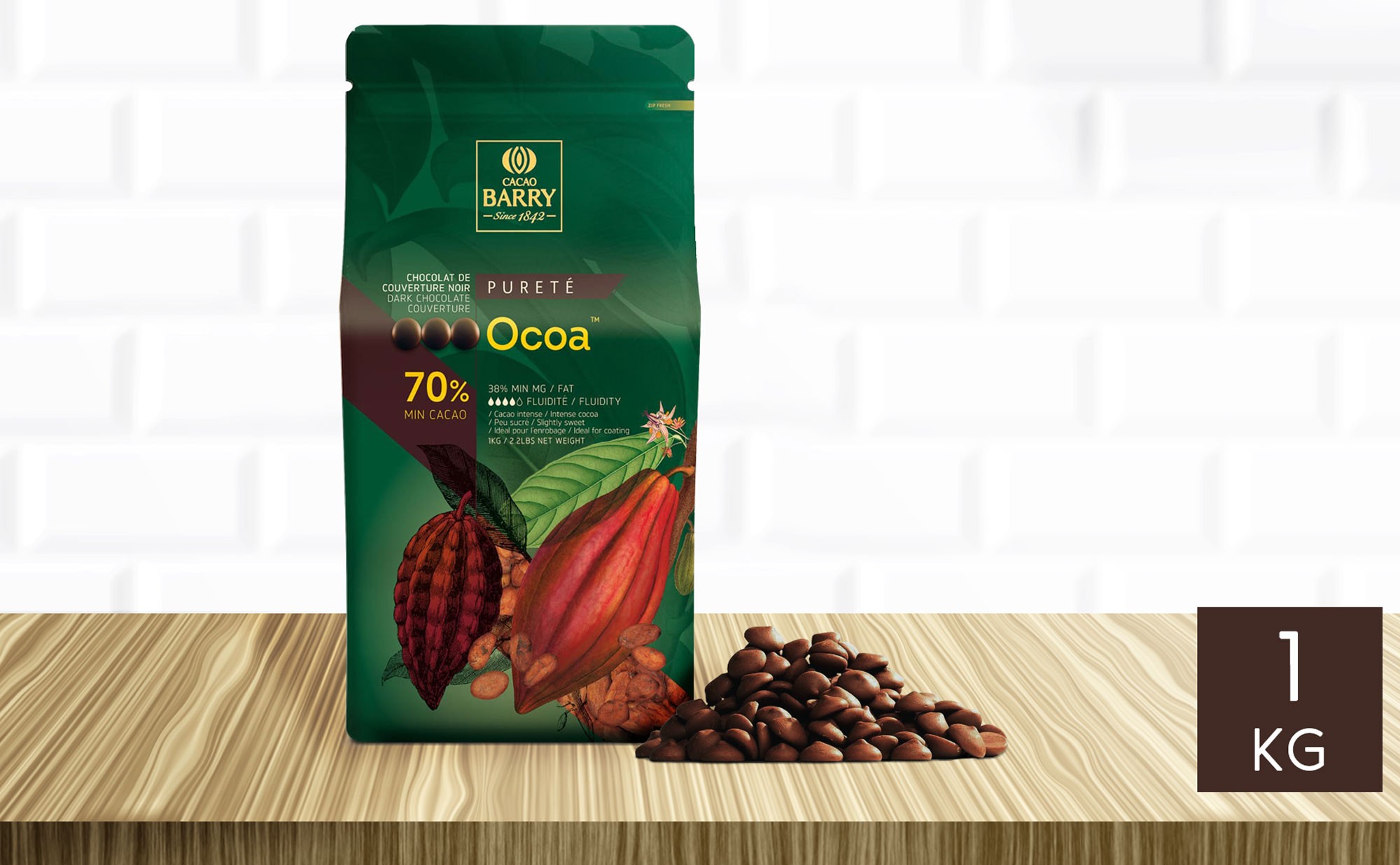 Chocolat noir Ocoa Cacao barry - Colichef
