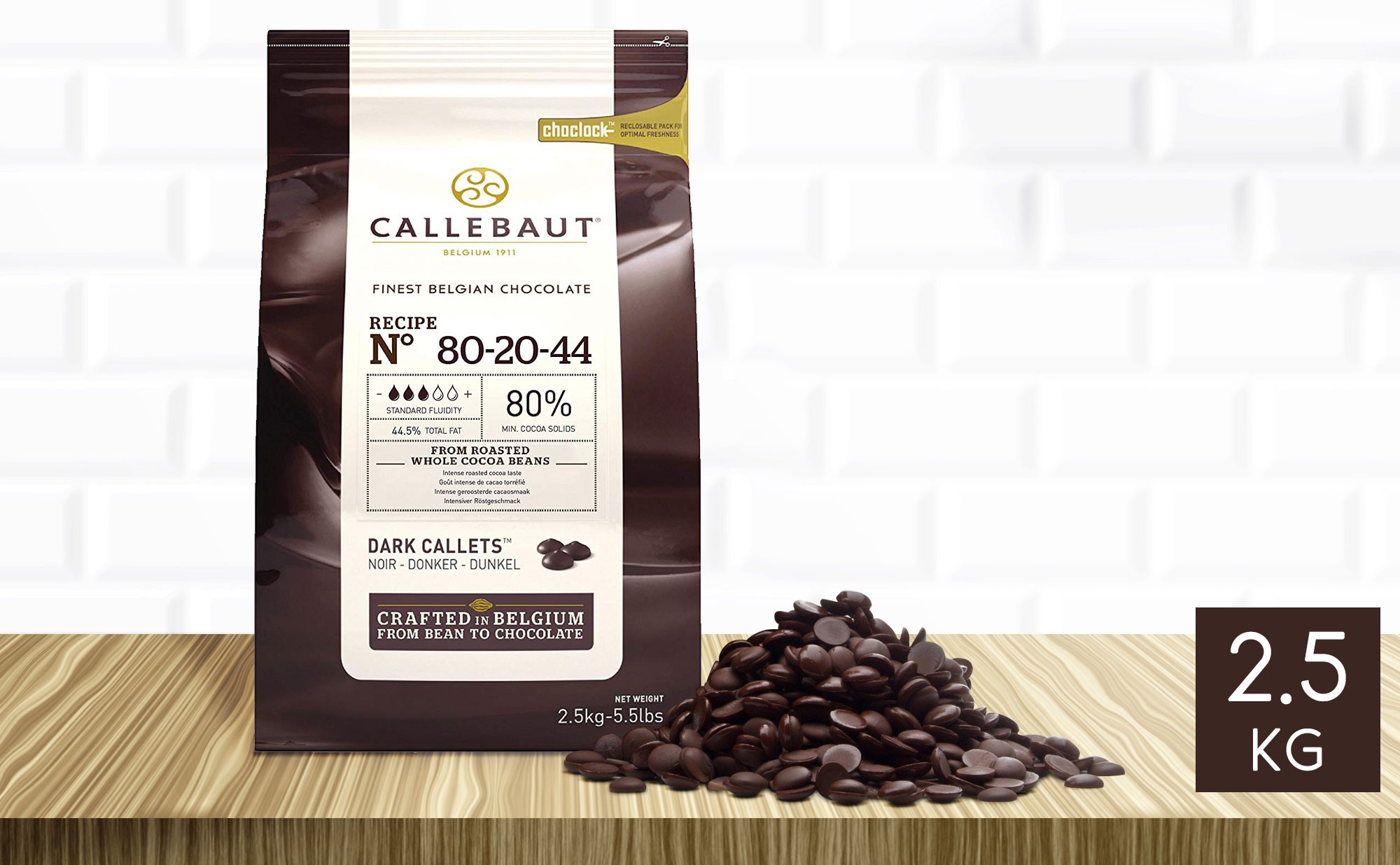 Callets chocolat noir Callebaut, chocolat de qualité professionnelle