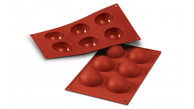 Silicone mould 6 half spheres - 6cm