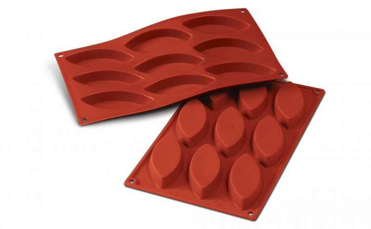Moule silicone 16 petits fours ovales