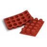 Silicone mould 15 mini fluted Bordeaux