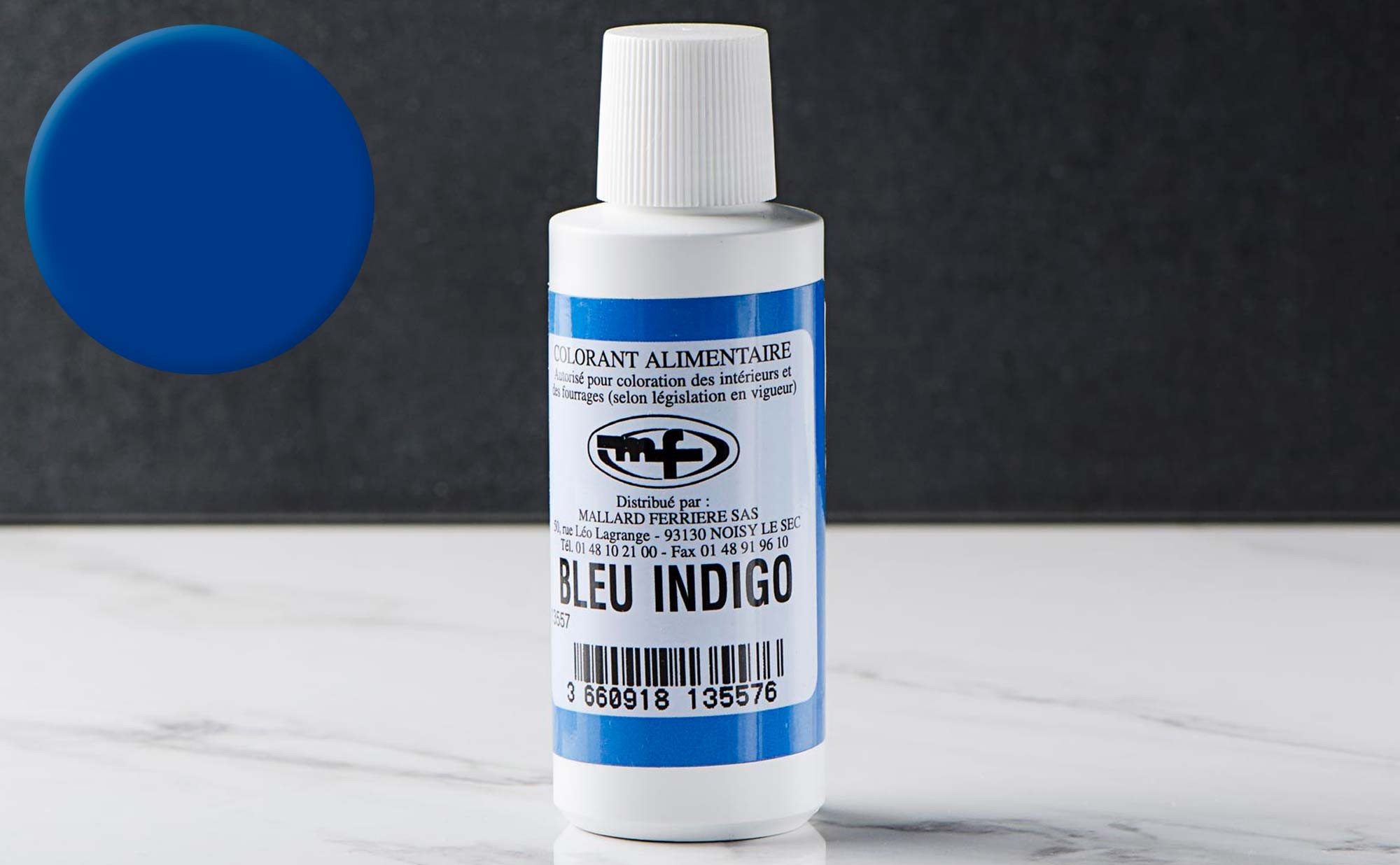 Colorant alimentaire Bleu Indigo liquide en vente sur cuisine addict achat  pâtisserie