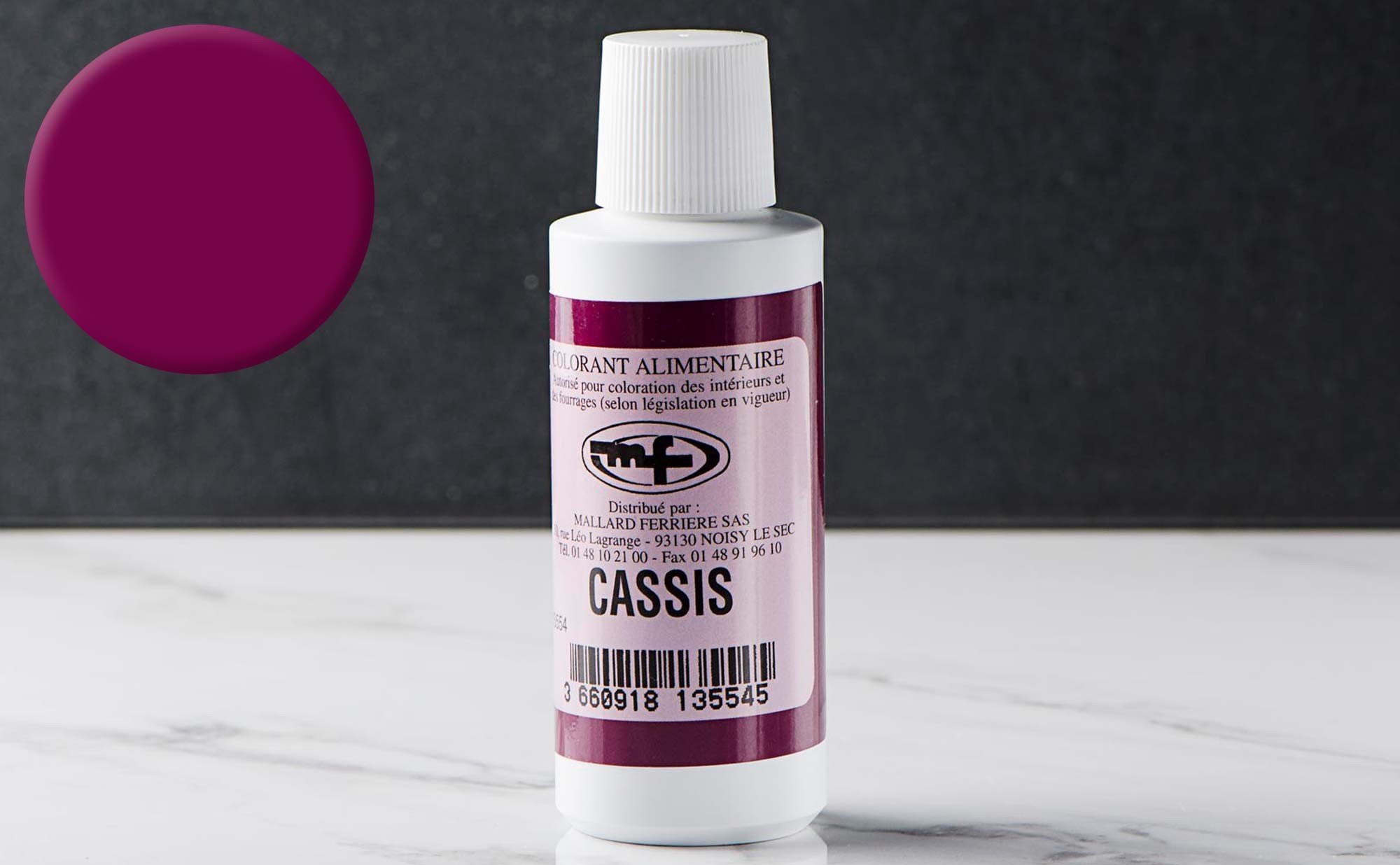 Colorant Cassis (violet) alimentaire liquide en vente sur Cuisine