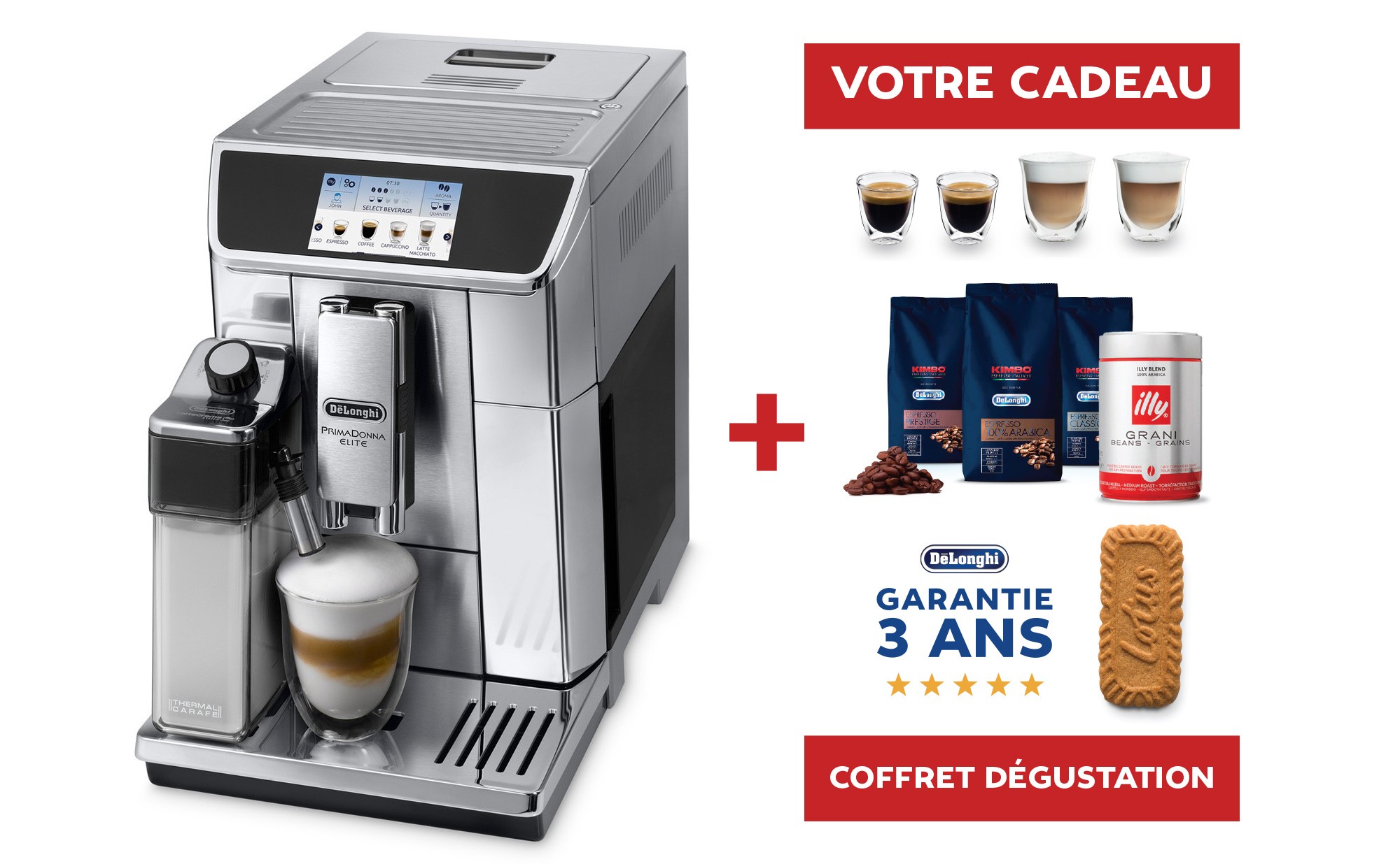 Soldes De'Longhi Set 2 verres cappuccino 190 ml 2024 au meilleur prix sur