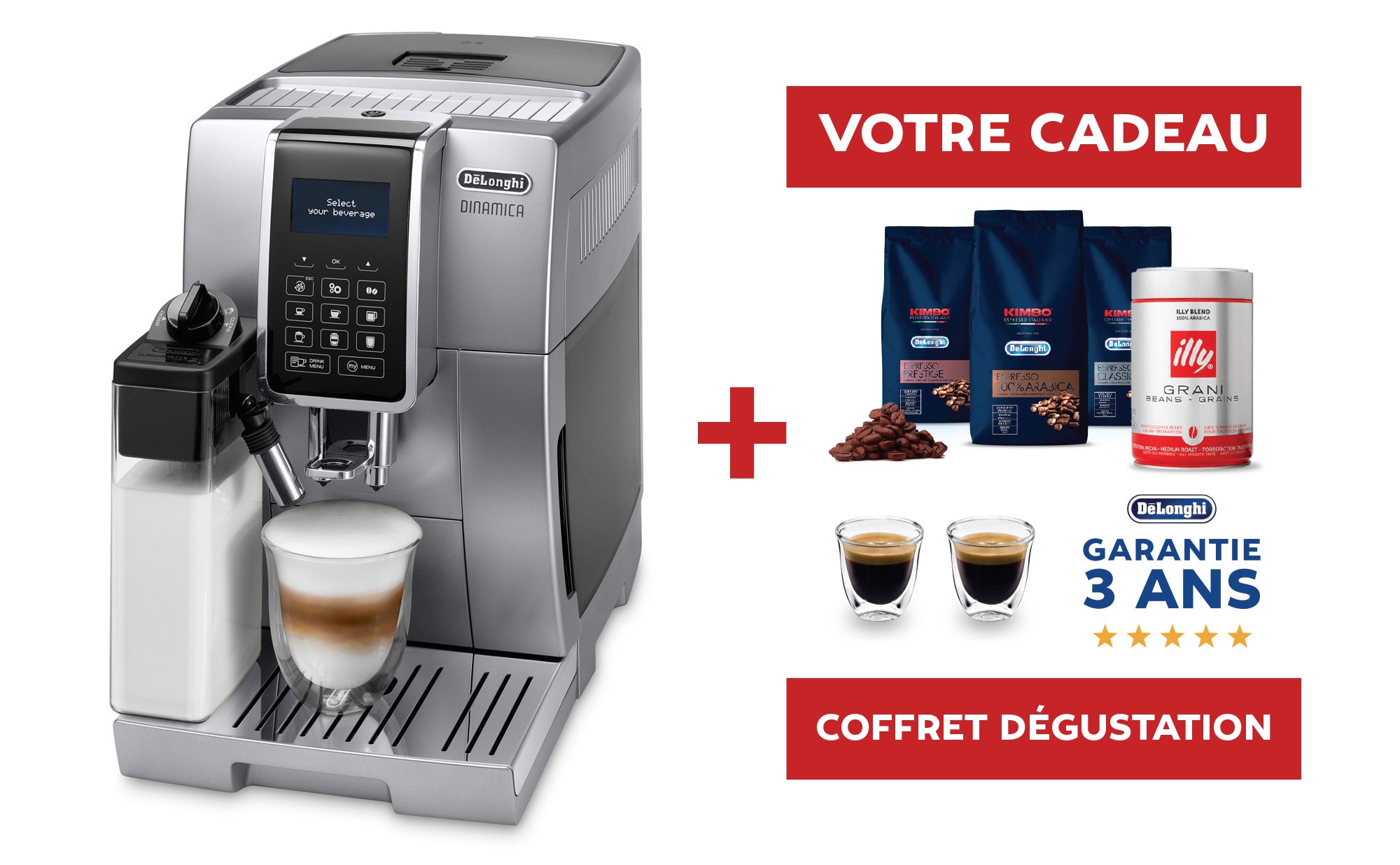 Machine à café en grains DeLonghi Dinamica Plus : Guide d'achat