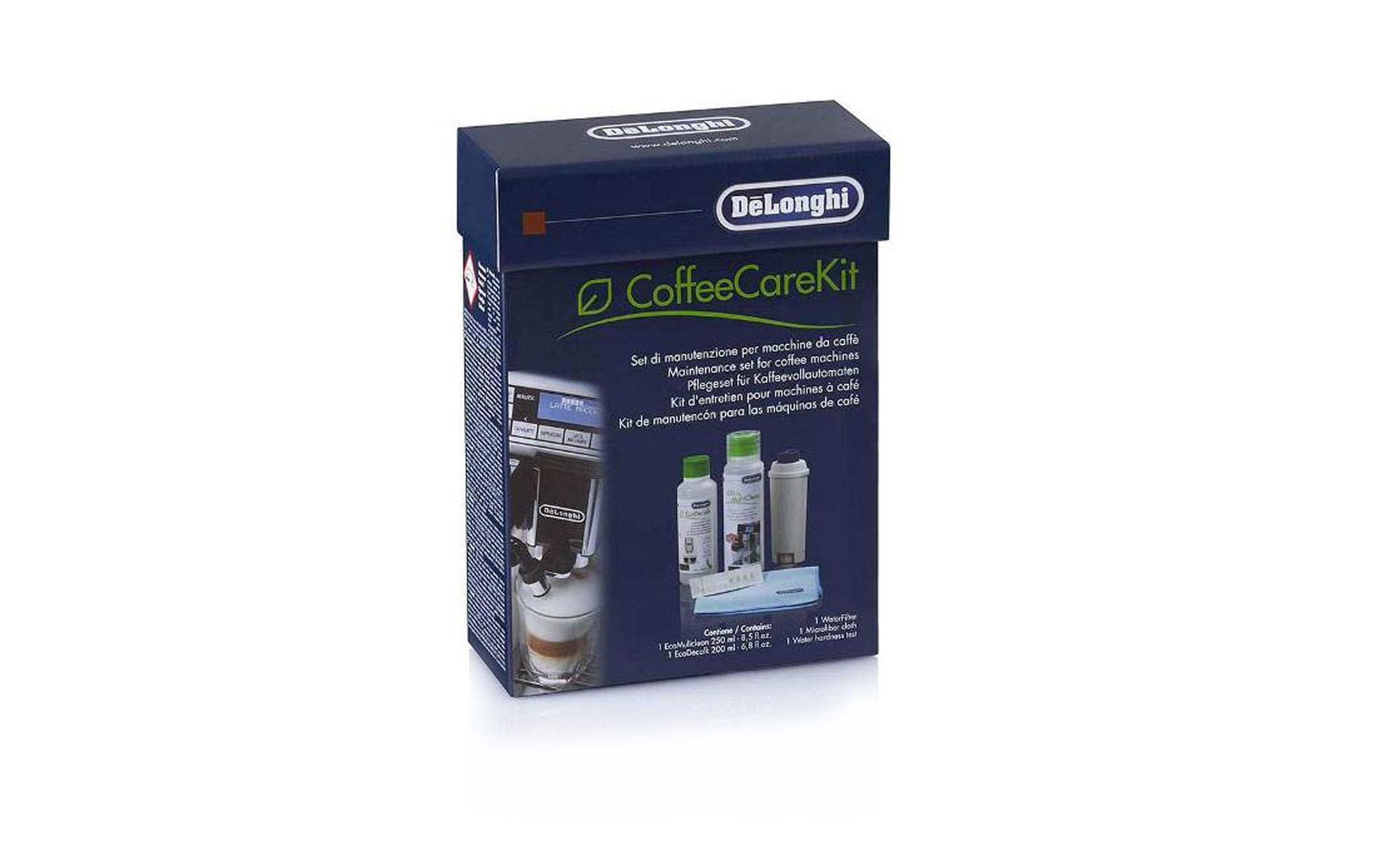 Kit d'entretien pour machine à café Delonghi cartouche filtrante +  détartrant (500ml) par AllSpares