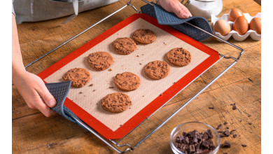 Tapis de pâtisserie silicone antidérapant 55x65 cm.